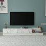 Hanah Home Soporte para TV Marmo Marble y Blanco